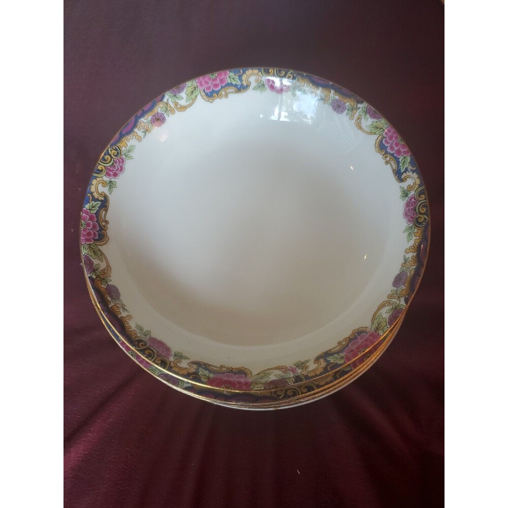 Jean Pouyat Limoges China 1920s Soup Bowls Set Of 11 Antique Vintage